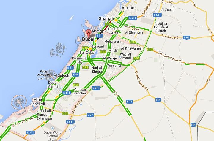 Dubai Map